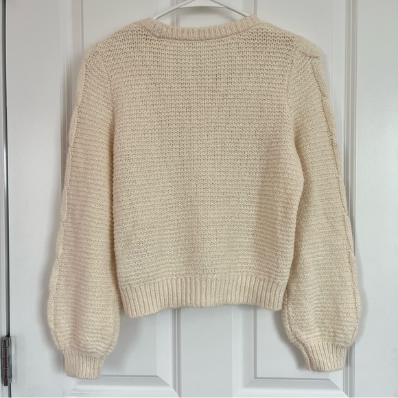Abercrombie Kids Cream Cable Knit Sweater - Picture 2 of 4
